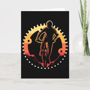 Mens Vintage Bicycle Gear Mtb Mountain Biking Gift Card