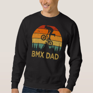 Mens Vintage Bmx Bike Retro Style Bmx Dad Father's Sweatshirt