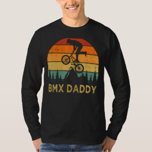 Mens Vintage Bmx Bike Retro Style Bmx Daddy Father T-Shirt