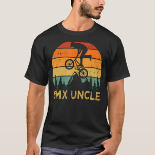 Mens Vintage Bmx Bike Retro Style Bmx Uncle Father T-Shirt