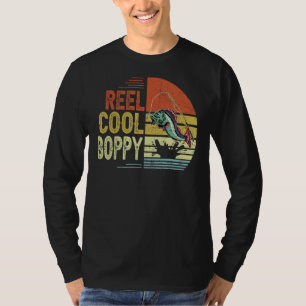 Mens Vintage Boppy Reel Cool Boppy Fisherman Fathe T-Shirt