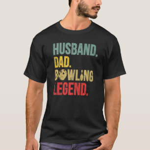 Mens Vintage Bowling For Bowling Husband Dad T-Shirt