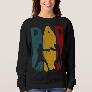Mens Vintage Boxing Dad Boxer Daddy Father's Day Sweatshirt
