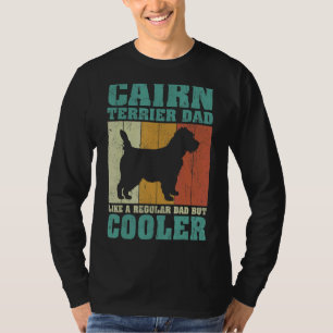 Mens Vintage Cairn Terrier Dad Like A Regular Dad T-Shirt