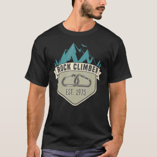 Mens Vintage Climbing Badge Climbing Born 1975 T-Shirt