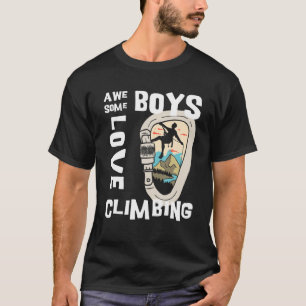 Mens Vintage Climbing Carabiner Awesome Boys Love T-Shirt