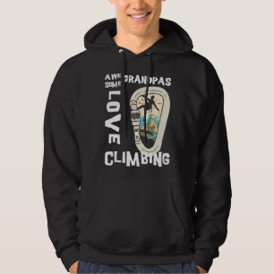 Mens Vintage Climbing Carabiner Awesome Grandpas L Hoodie