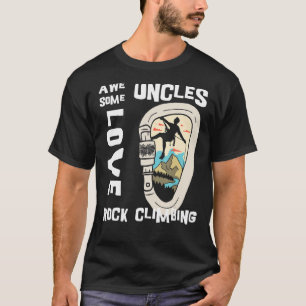 Mens Vintage Climbing Carabiner Awesome Uncles Lov T-Shirt
