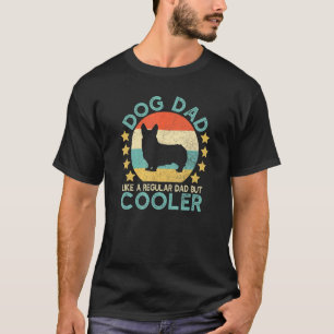 Mens Vintage Corgi Dog Dad For Owner T-Shirt