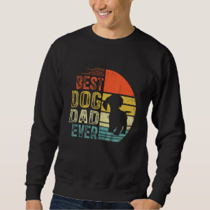 Mens Vintage Dachshund Best Dog Dad Ever Father's Sweatshirt