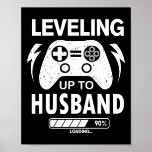 Mens Vintage Engagement Wedding For Groom Video Ga Poster