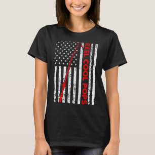 Mens Vintage Flag American Reel Cool Poppy Fathers T-Shirt