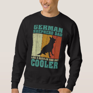 Mens Vintage German Shepherd Dad Like A Regular Da Sweatshirt