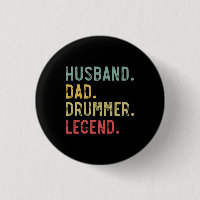 Mens Vintage Gift Shirt Husband Dad Drummer Legend