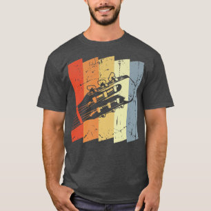 Mens Vintage Guitar Guitarist Design for Guitar Le T-Shirt