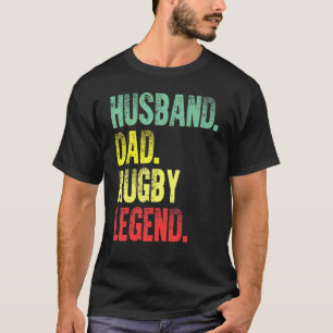 Mens Vintage Husband Dad Rugby Legend Retro T-Shirt