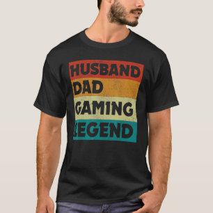 Mens Vintage Husband Dad Video Game Legend Gaming T-Shirt