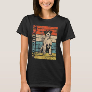 Mens Vintage Jack Russell Terrier Dog Dad Dog Mom  T-Shirt