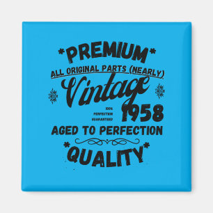 Mens Vintage Legends Born In 1958 Performance Magnet