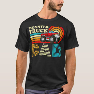 Mens Vintage Monster Truck  Monster Truck Dad Fath T-Shirt