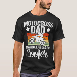 Mens Vintage Motocross Dad Dirt Bike Motocross, Di T-Shirt