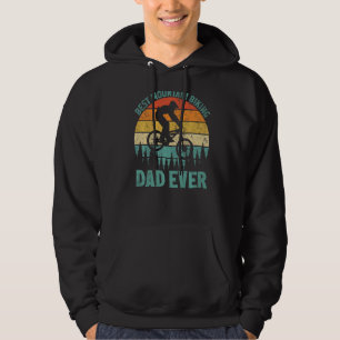 Mens Vintage Mountain Biking Dad Ever Father's Da Hoodie