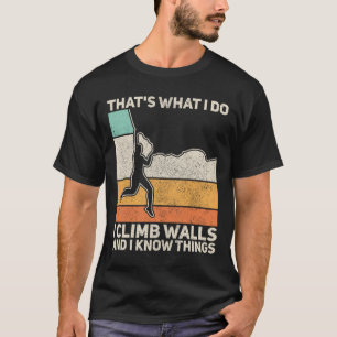 Mens Vintage Mountain Rock Climbing Boulder Funny T-Shirt
