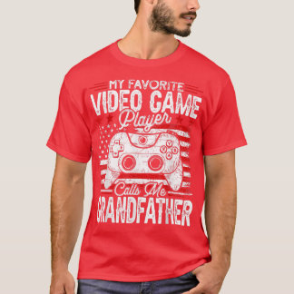 Mens Vintage My Favorite Video Game Player Calls M T-Shirt
