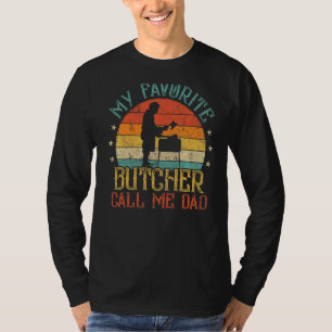 Mens Vintage My Favourite Butcher Buddies Call Me  T-Shirt
