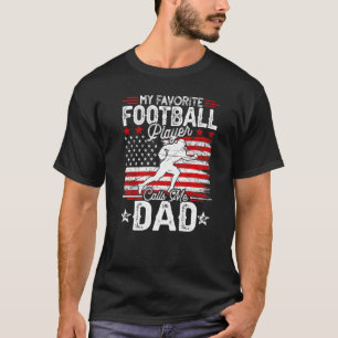 Mens Vintage My Favourite Football Player Calls Me T-Shirt