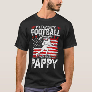 Mens Vintage My Favourite Football Player Calls Me T-Shirt