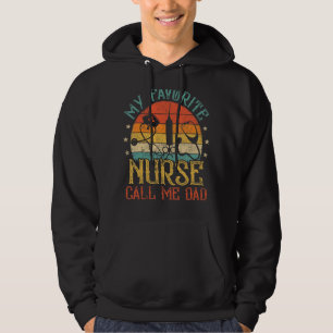 Mens Vintage My Favourite Nurse Buddies Call Me Da Hoodie