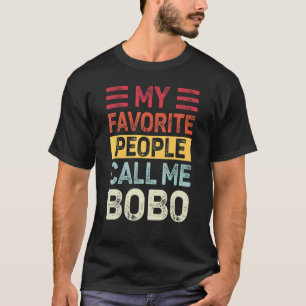 Mens Vintage My Favourite People Call Me Bobo Dad T-Shirt