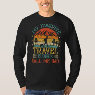 Mens Vintage My Favourite Travel Buddies Call Me D T-Shirt