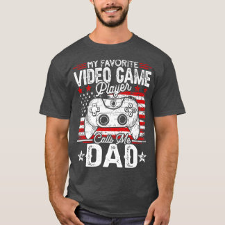 Mens Vintage My Favourite Video Game Player Calls  T-Shirt
