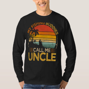 Mens Vintage My Fishing Buddies Call Uncle Fishing T-Shirt