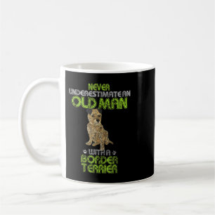 Mens Vintage Never Underestimate An Old Man With A Coffee Mug