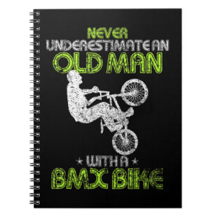 Mens Vintage Never Underestimate An Old Man With A Notebook