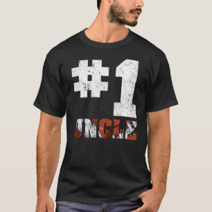 Mens Vintage Number One American Football Uncle Fa T-Shirt