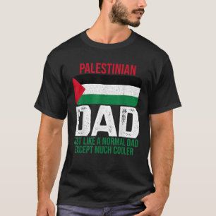 Mens Vintage Palestinian Dad Palestine Flag For Fa T-Shirt