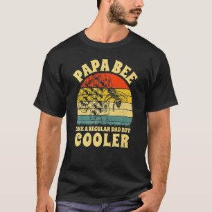 Mens Vintage Papa Bee Like A Regular Dad Bees Fath T-Shirt