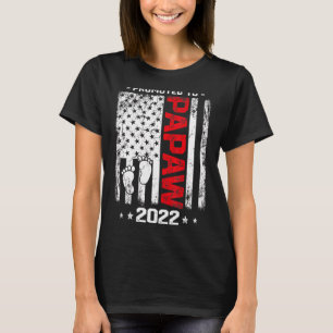 Mens Vintage Promoted To Papaw 2022  Father's Day T-Shirt