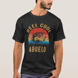 Mens Vintage Reel Cool Abuelo Funny Fathers Day T-Shirt
