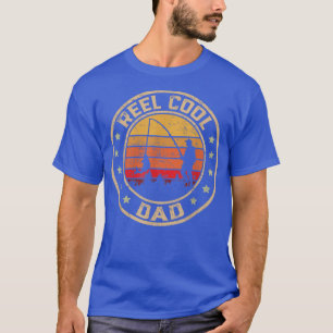 Mens Vintage Reel Cool Dad Fish Fishing Funny Fath T-Shirt