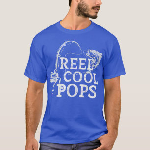 Mens Vintage Reel Cool Pops Fishing Fathers Day Fo T-Shirt