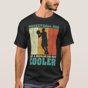 Mens Vintage Retro Basketball Dad Like A Regular D T-Shirt