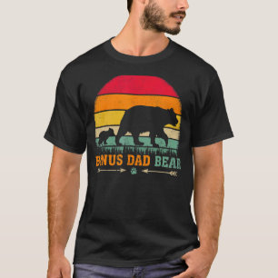 Mens Vintage Retro Bear Animal Bonus Dad Bear Fat T-Shirt