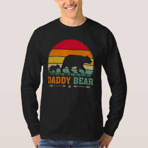 Mens Vintage Retro Bear Animal Daddy Bear Father' T-Shirt