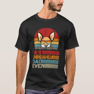 Mens Vintage Retro Best Chihuahua Dad Ever Fathers T-Shirt