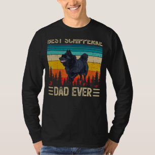 Mens  Vintage Retro Best Schipperke Dad Ever Fathe T-Shirt